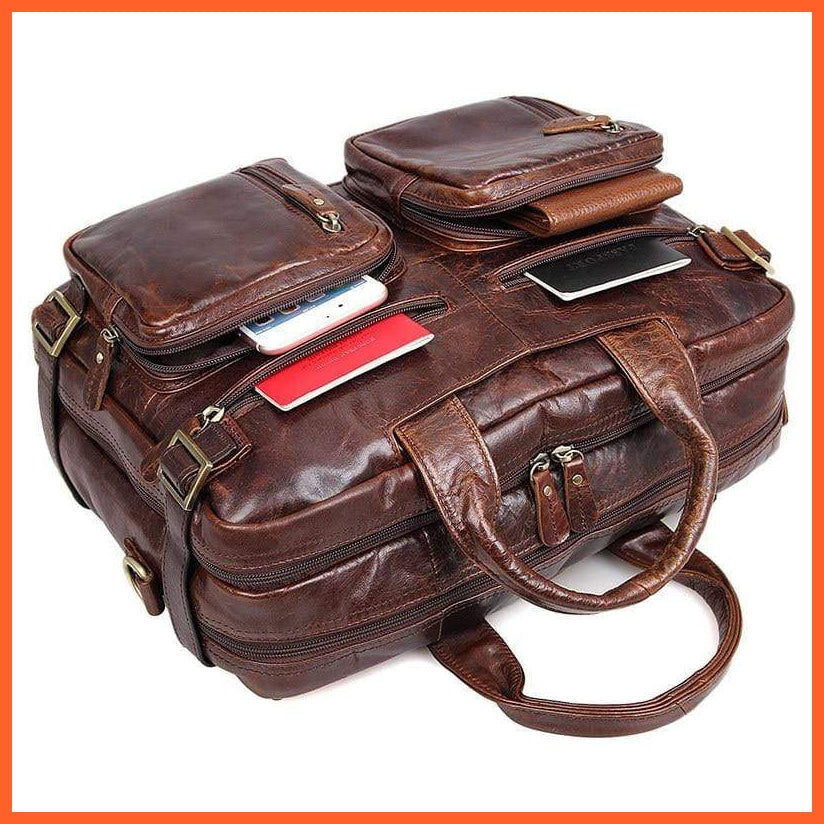 Formal Hand Bag | Men'S Leather Messenger Carry Bag | whatagift.com.au.