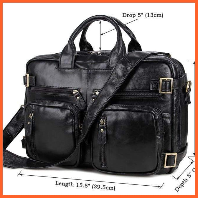 Formal Hand Bag | Men'S Leather Messenger Carry Bag | whatagift.com.au.
