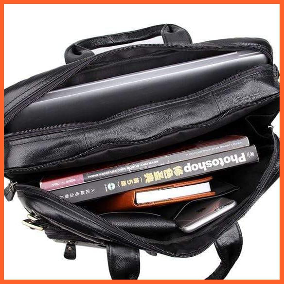 Formal Hand Bag | Men'S Leather Messenger Carry Bag | whatagift.com.au.