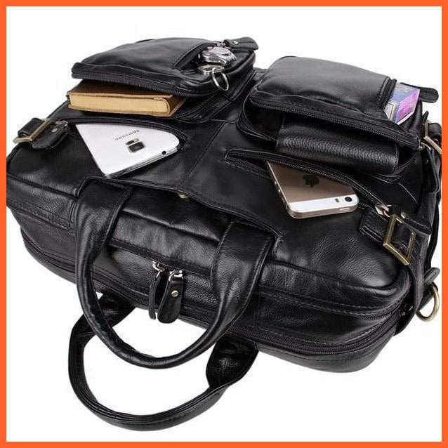 Formal Hand Bag | Men'S Leather Messenger Carry Bag | whatagift.com.au.