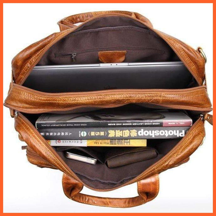 Formal Hand Bag | Men'S Leather Messenger Carry Bag | whatagift.com.au.