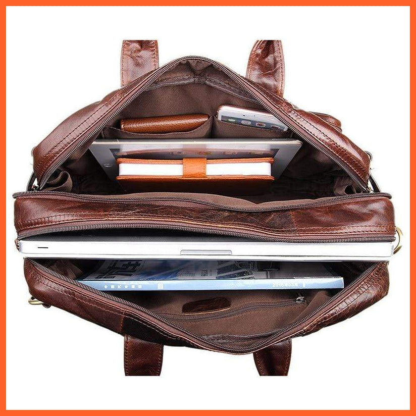 Formal Hand Bag | Men'S Leather Messenger Carry Bag | whatagift.com.au.