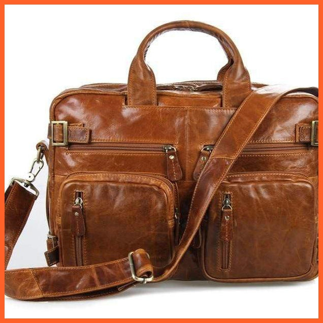 Formal Hand Bag | Men'S Leather Messenger Carry Bag | whatagift.com.au.