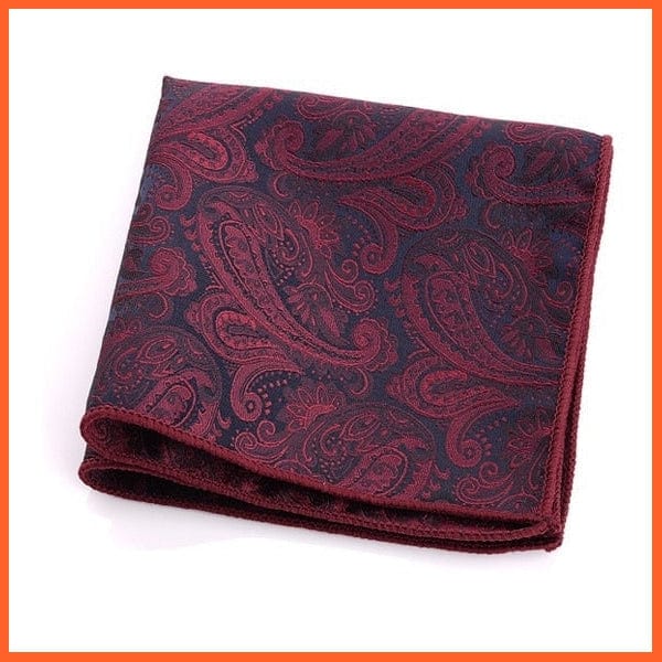 whatagift.com.au Handkerchief 25 / China Vintage Paisley Men British Design Floral Print Pocket Square Handkerchief