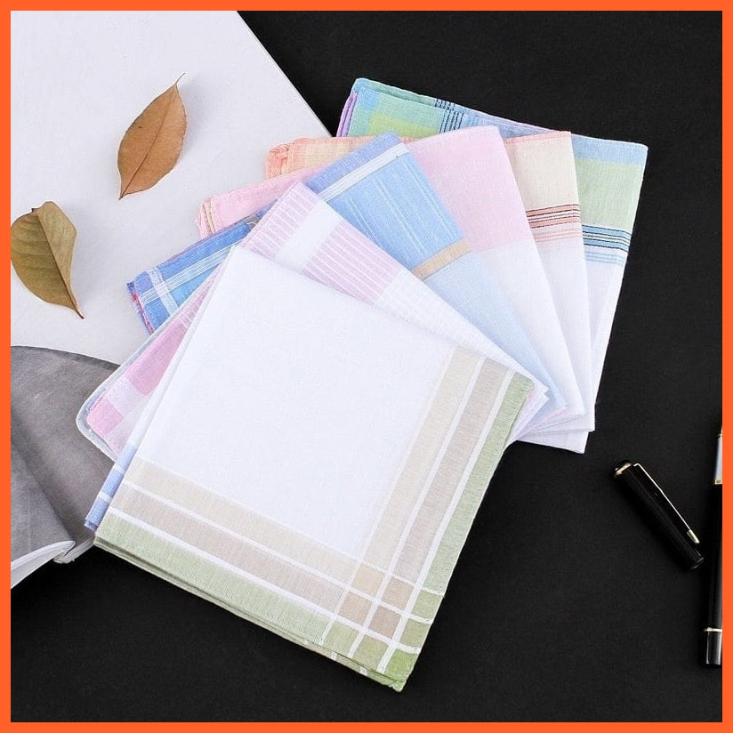 whatagift.com.au Handkerchief Cotton Yarn-dyed Women Handkerchief Go Out Travel Camping Portable Napkin