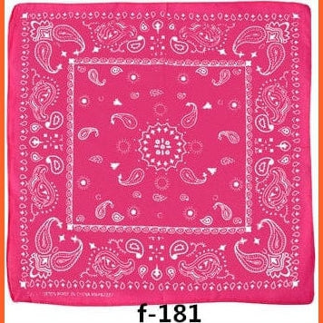 whatagift.com.au Handkerchief f-181 Unisex Cotton Hip Hop Bandana Headwear Scarf | Women Wrist Wrap Head Square Handkerchief