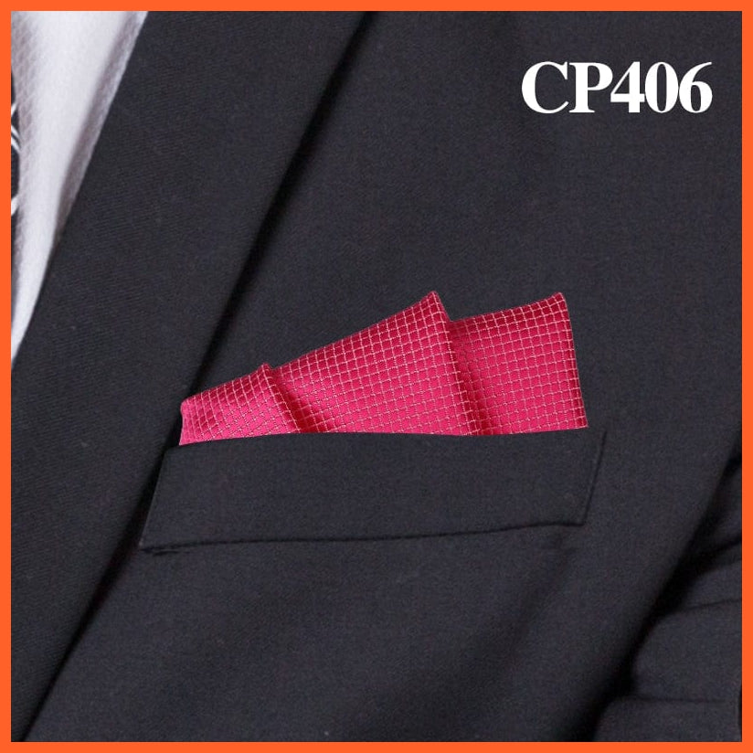 whatagift.com.au Handkerchief Fashion Suits Pocket Square Plaid Hankies Classic Suit Napkin Mens Handkerchief