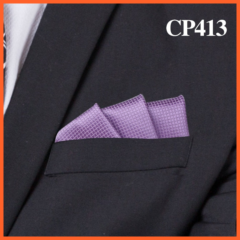 whatagift.com.au Handkerchief Fashion Suits Pocket Square Plaid Hankies Classic Suit Napkin Mens Handkerchief