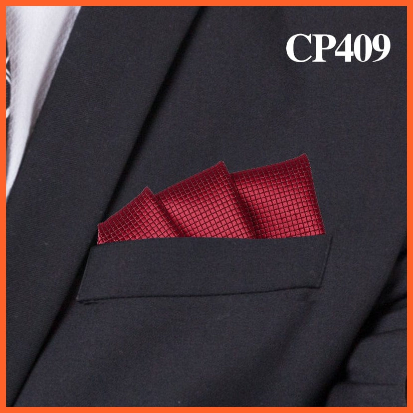 whatagift.com.au Handkerchief Fashion Suits Pocket Square Plaid Hankies Classic Suit Napkin Mens Handkerchief