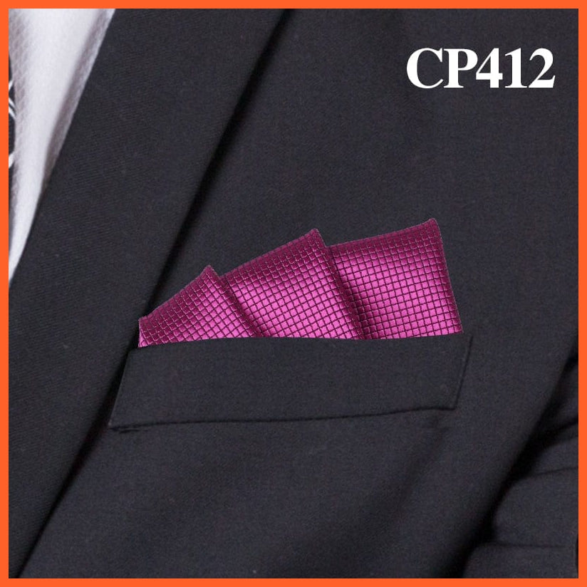 whatagift.com.au Handkerchief Fashion Suits Pocket Square Plaid Hankies Classic Suit Napkin Mens Handkerchief