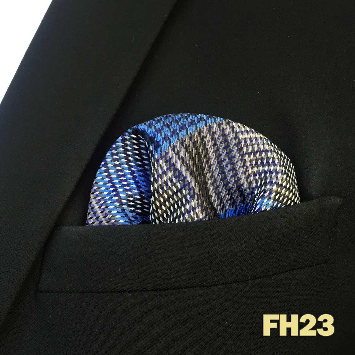 whatagift.com.au Handkerchief FH23 Colorful Multicolor Pocket Square Men's Classic Striped Handkerchief
