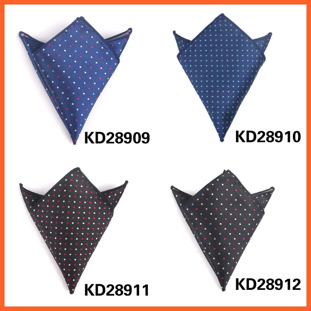 Gentlemen Suit Pocket Square Hankies | Dots Design Men'S Handkerchief | whatagift.com.au.