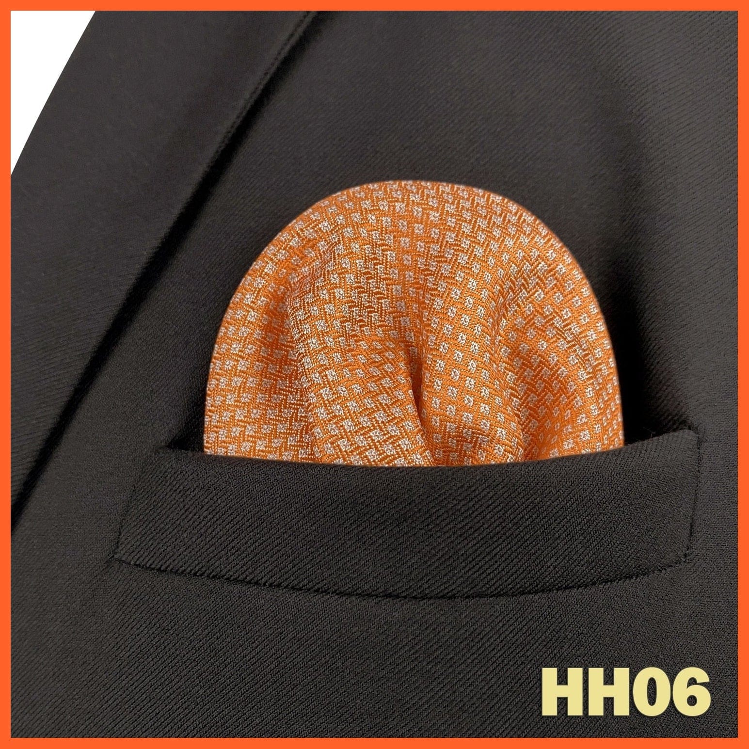 whatagift.com.au Handkerchief HH06 Colorful Multicolor Pocket Square Men's Classic Striped Handkerchief