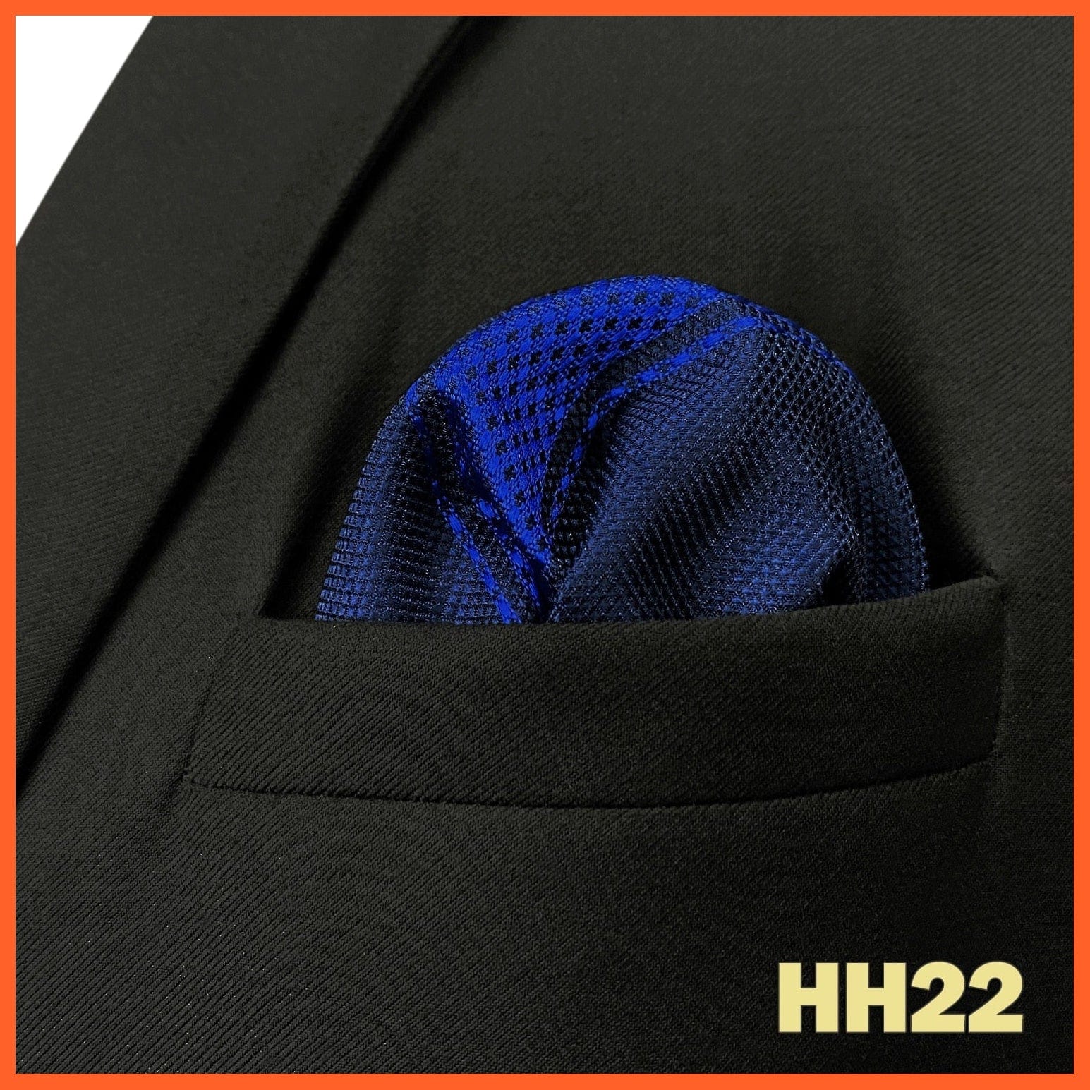 whatagift.com.au Handkerchief HH22 Colorful Multicolor Pocket Square Men's Classic Striped Handkerchief