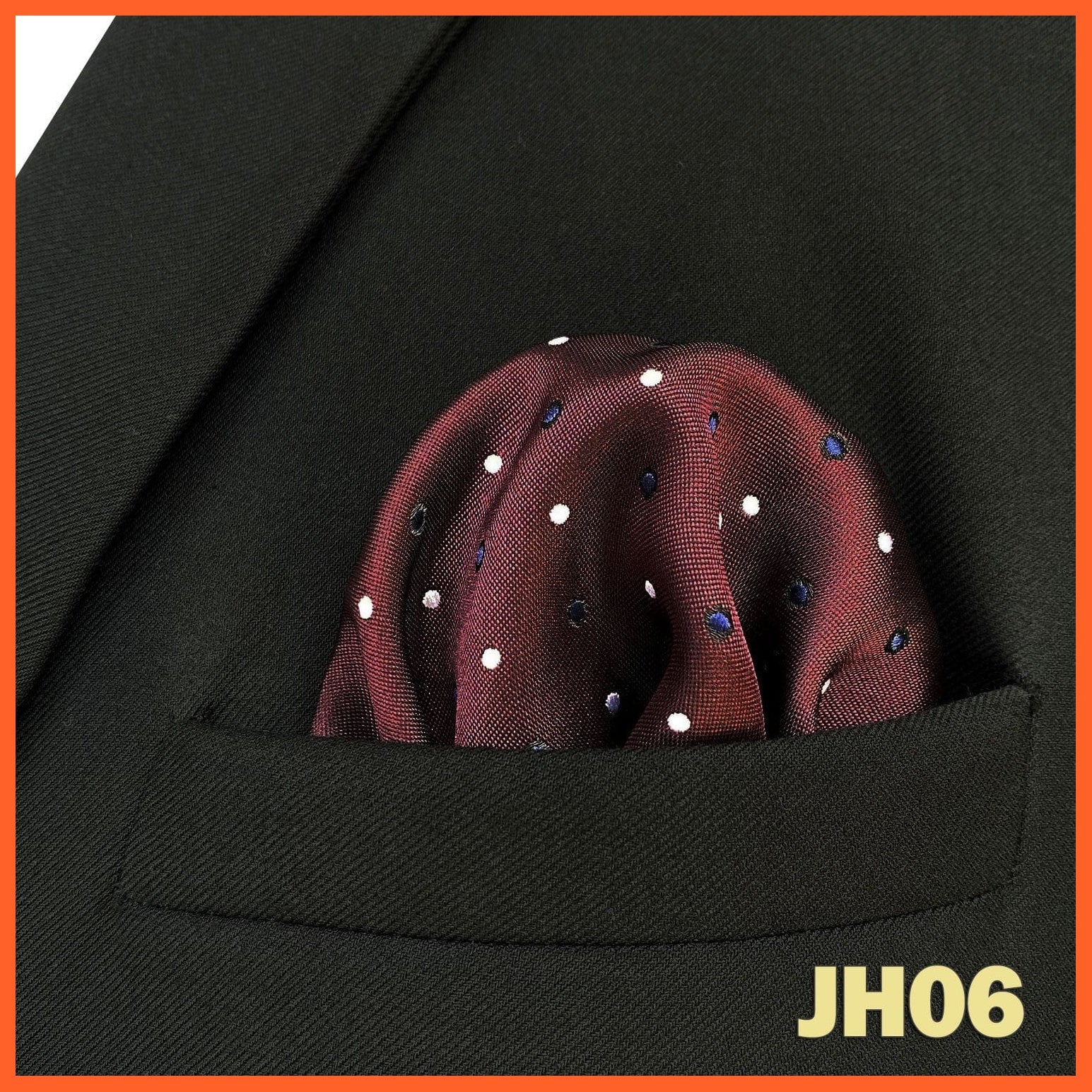 whatagift.com.au Handkerchief JH06 Colorful Multicolor Pocket Square Men's Classic Striped Handkerchief
