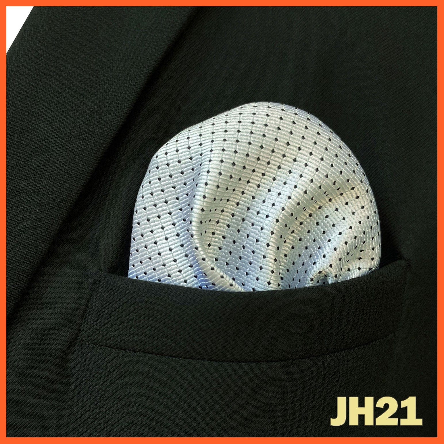 whatagift.com.au Handkerchief JH21 Colorful Multicolor Pocket Square Men's Classic Striped Handkerchief