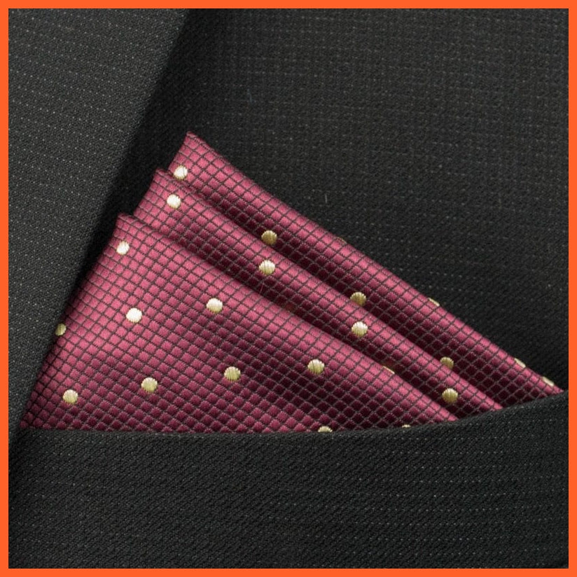 whatagift.com.au Handkerchief KD-20 New Pocket Square Handkerchief Paisley Solid Colors Vintage Suit Handkerchief