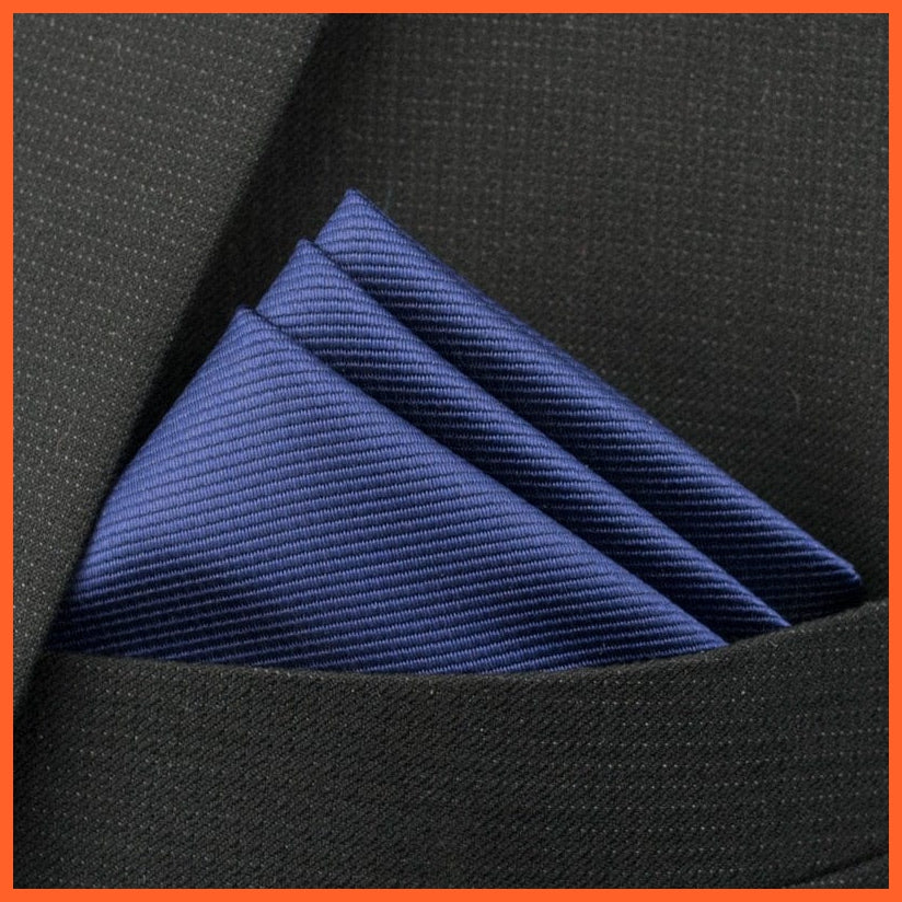 whatagift.com.au Handkerchief KD-21 New Pocket Square Handkerchief Paisley Solid Colors Vintage Suit Handkerchief