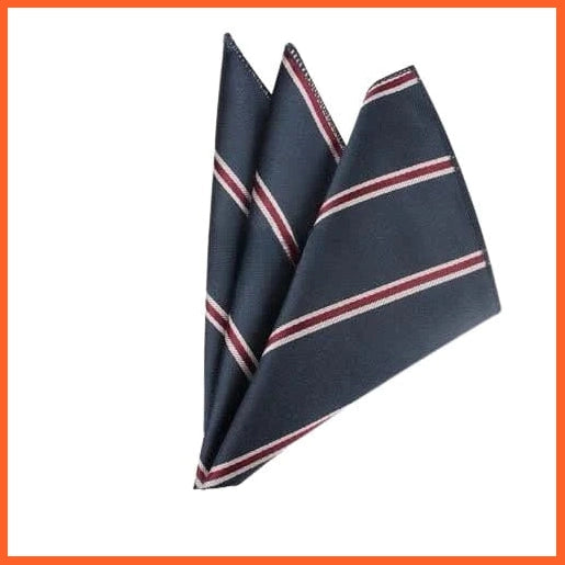 whatagift.com.au Handkerchief KD28812 Men Pocket Square Suits Hanky For Men | Plaid Men'S Square Suit Handkerchiefs