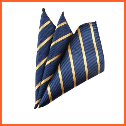 whatagift.com.au Handkerchief KD28813 Men Pocket Square Suits Hanky For Men | Plaid Men'S Square Suit Handkerchiefs
