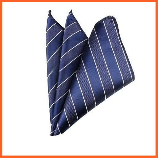 whatagift.com.au Handkerchief KD28814 Men Pocket Square Suits Hanky For Men | Plaid Men'S Square Suit Handkerchiefs