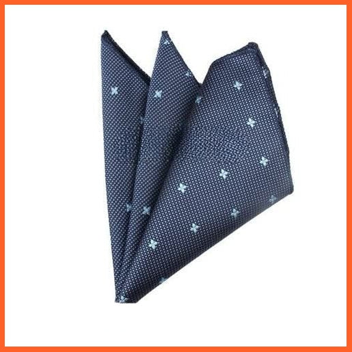 whatagift.com.au Handkerchief KD28820 Men Pocket Square Suits Hanky For Men | Plaid Men'S Square Suit Handkerchiefs
