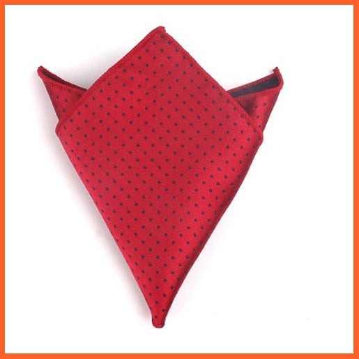 whatagift.com.au Handkerchief KD28901 Gentlemen Suit Pocket Square Hankies | Dots Design Men's Handkerchief