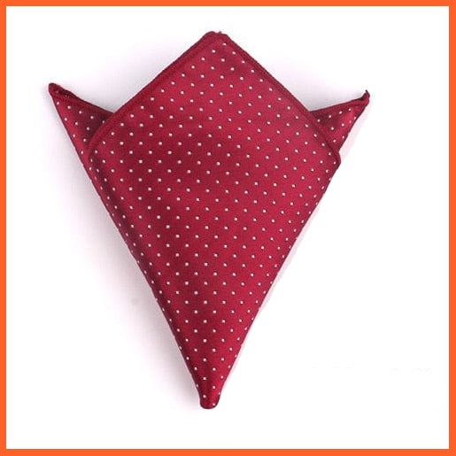 whatagift.com.au Handkerchief KD28902 Gentlemen Suit Pocket Square Hankies | Dots Design Men's Handkerchief