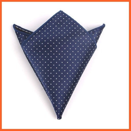 whatagift.com.au Handkerchief KD28904 Gentlemen Suit Pocket Square Hankies | Dots Design Men's Handkerchief