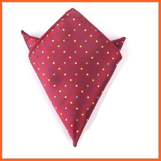 whatagift.com.au Handkerchief KD28907 Gentlemen Suit Pocket Square Hankies | Dots Design Men's Handkerchief