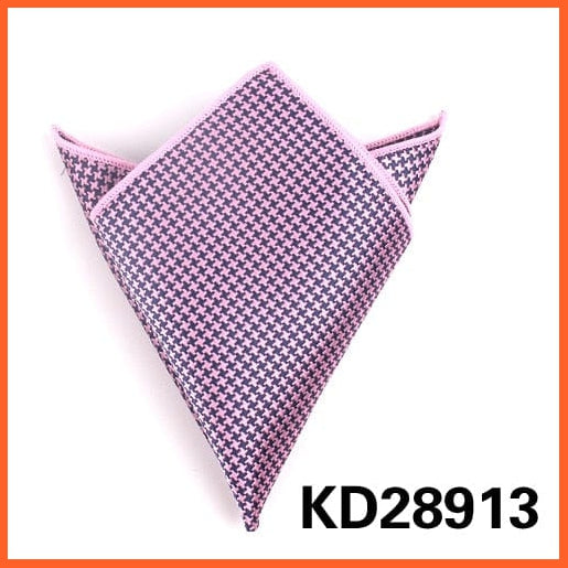 whatagift.com.au Handkerchief KD28913 Gentlemen Suit Pocket Square Hankies | Dots Design Men's Handkerchief