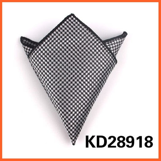 whatagift.com.au Handkerchief KD28918 Gentlemen Suit Pocket Square Hankies | Dots Design Men's Handkerchief