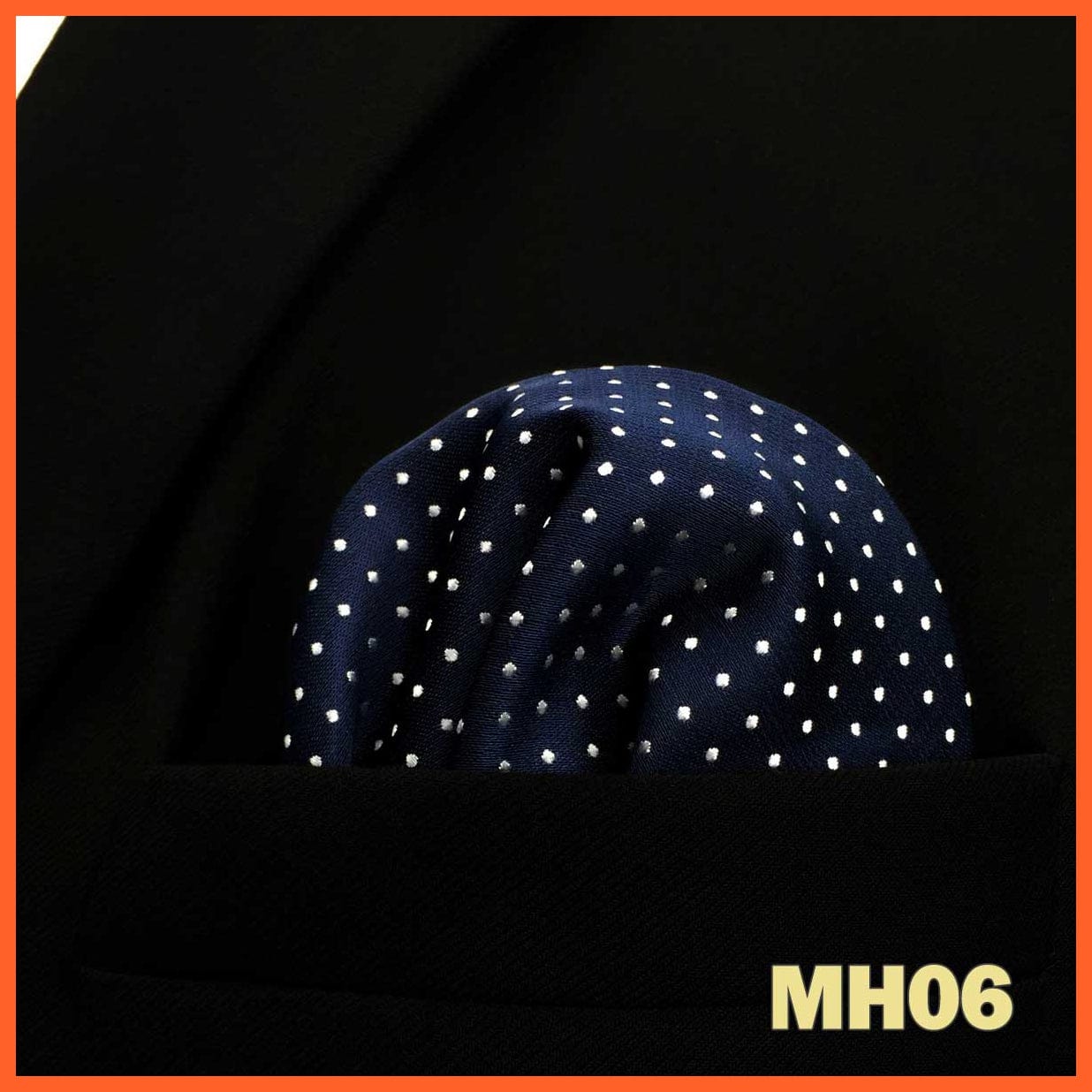 whatagift.com.au Handkerchief MH06 Colorful Multicolor Pocket Square Men's Classic Striped Handkerchief