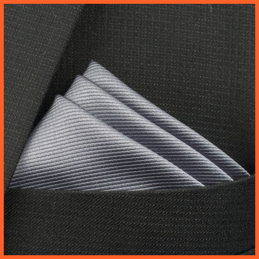 whatagift.com.au Handkerchief New Pocket Square Handkerchief Paisley Solid Colors Vintage Suit Handkerchief