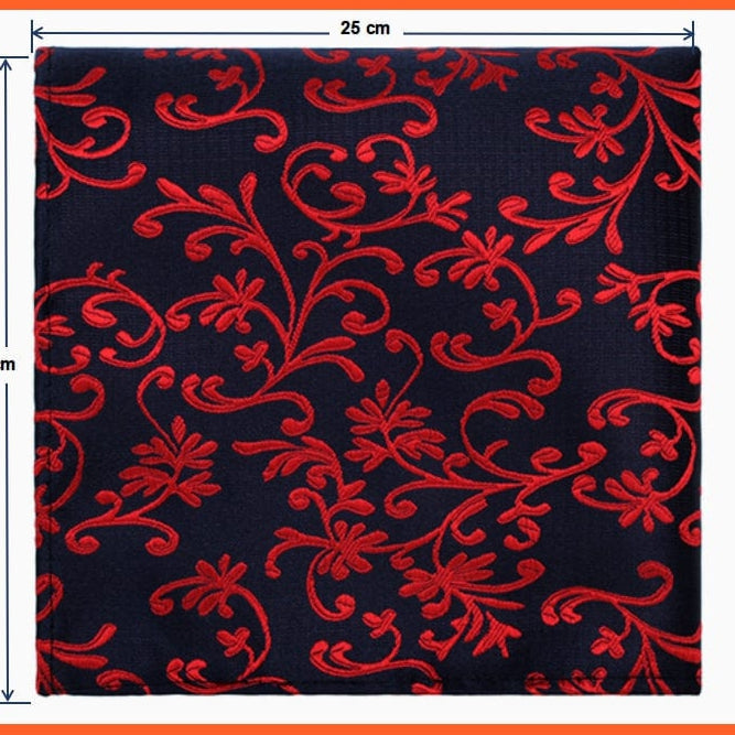 whatagift.com.au Handkerchief New Pocket Square Handkerchief Paisley Solid Colors Vintage Suit Handkerchief