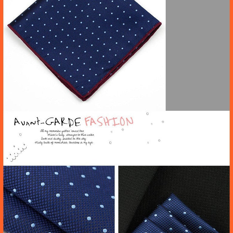 whatagift.com.au Handkerchief New Pocket Square Handkerchief Paisley Solid Colors Vintage Suit Handkerchief