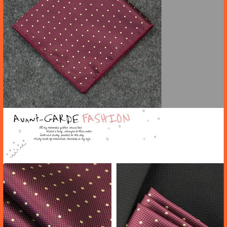 whatagift.com.au Handkerchief New Pocket Square Handkerchief Paisley Solid Colors Vintage Suit Handkerchief