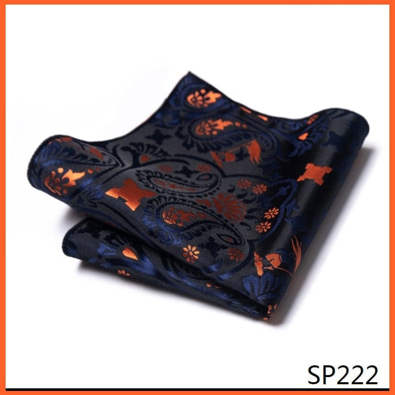 whatagift.com.au Handkerchief New Style Hot-sale Silk Pocket Square Handkerchief Black Suit Accessories