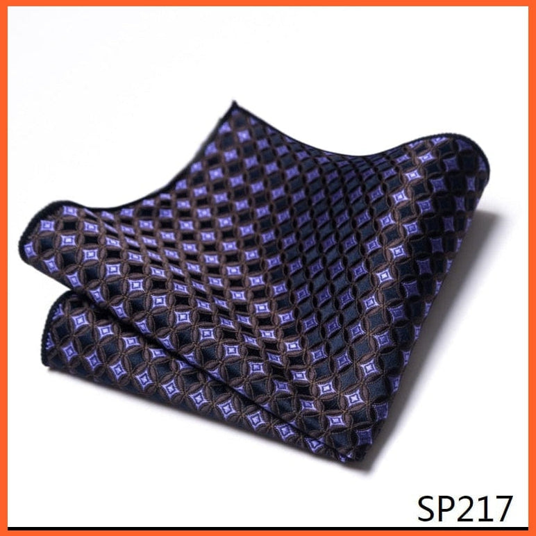 whatagift.com.au Handkerchief New Style Hot-sale Silk Pocket Square Handkerchief Black Suit Accessories