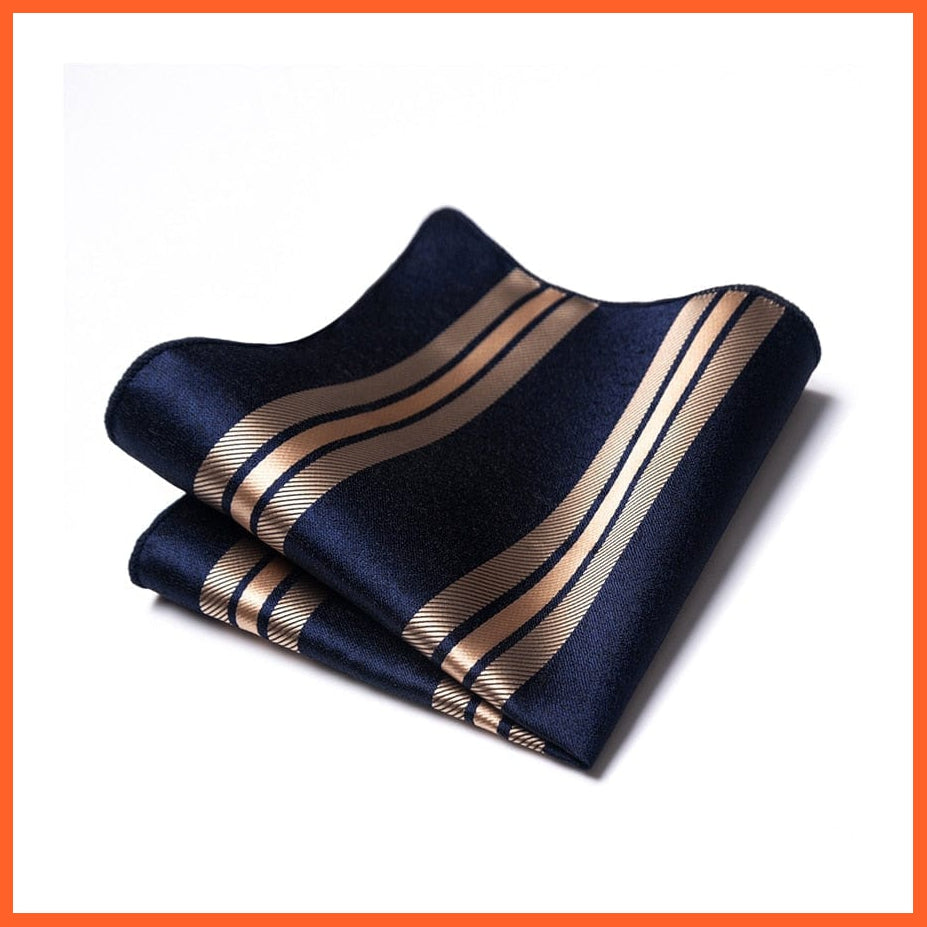 whatagift.com.au Handkerchief New Style Hot-sale Silk Pocket Square Handkerchief Black Suit Accessories