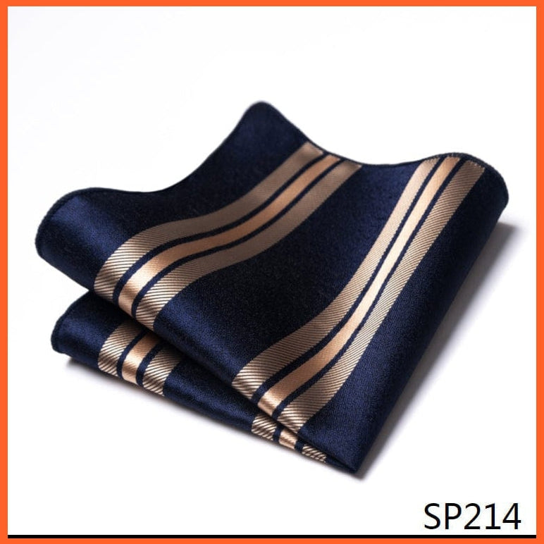 whatagift.com.au Handkerchief New Style Hot-sale Silk Pocket Square Handkerchief Black Suit Accessories