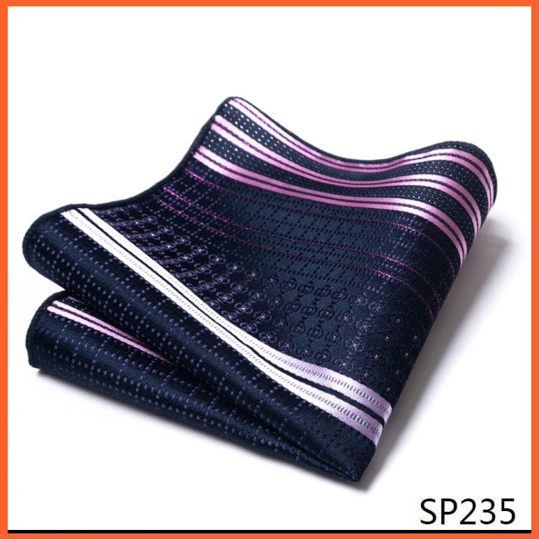 whatagift.com.au Handkerchief New Style Hot-sale Silk Pocket Square Handkerchief Black Suit Accessories