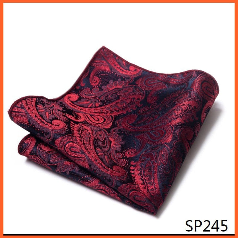 whatagift.com.au Handkerchief New Style Hot-sale Silk Pocket Square Handkerchief Black Suit Accessories