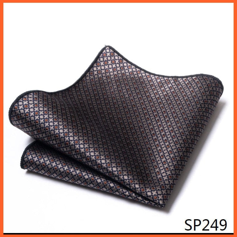 whatagift.com.au Handkerchief New Style Hot-sale Silk Pocket Square Handkerchief Black Suit Accessories