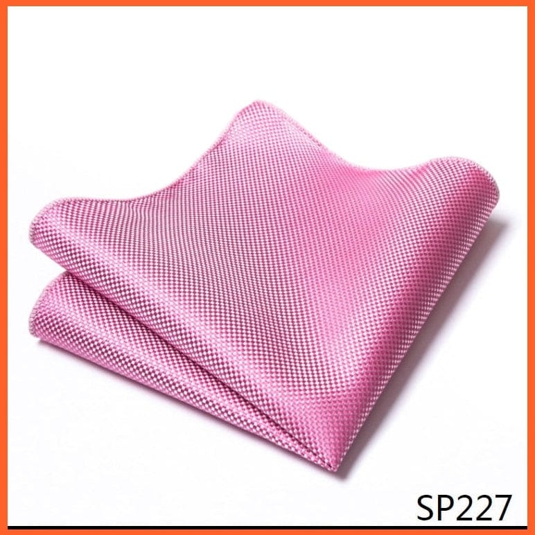 whatagift.com.au Handkerchief Silk Striped Formal Party Pocket Square Handkerchiefs Suit Hanky For Men