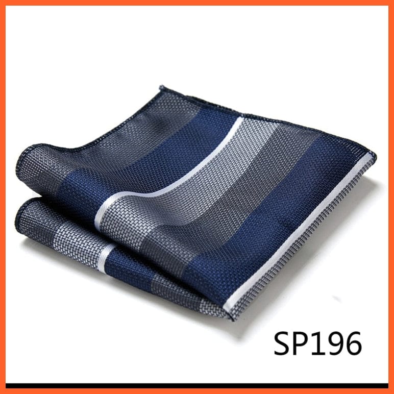 whatagift.com.au Handkerchief SP196 New Style Hot-Sale Silk Pocket Square Handkerchief Black Suit Accessories