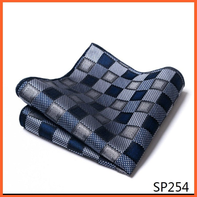 whatagift.com.au Handkerchief SP254 New Style Hot-sale Silk Pocket Square Handkerchief Black Suit Accessories