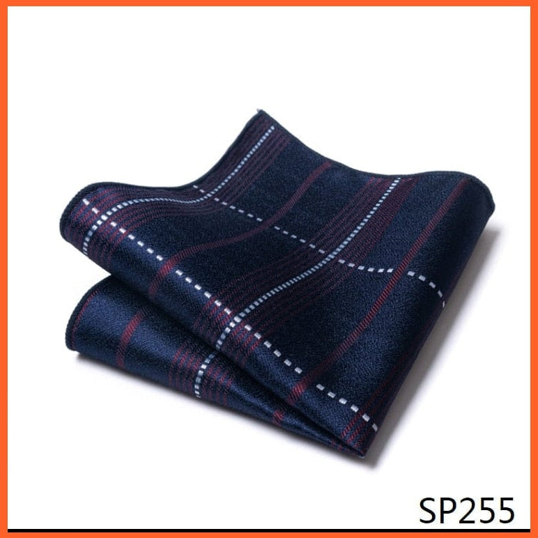 whatagift.com.au Handkerchief SP255 New Style Hot-sale Silk Pocket Square Handkerchief Black Suit Accessories