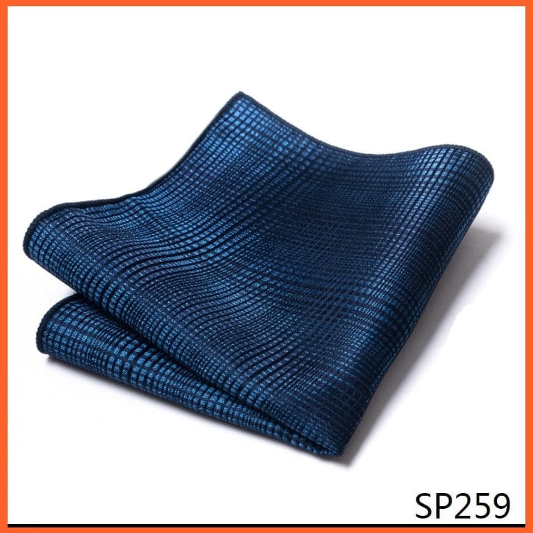 whatagift.com.au Handkerchief SP259 / CN Silk Striped Formal Party Pocket Square Handkerchiefs Suit Hanky For Men