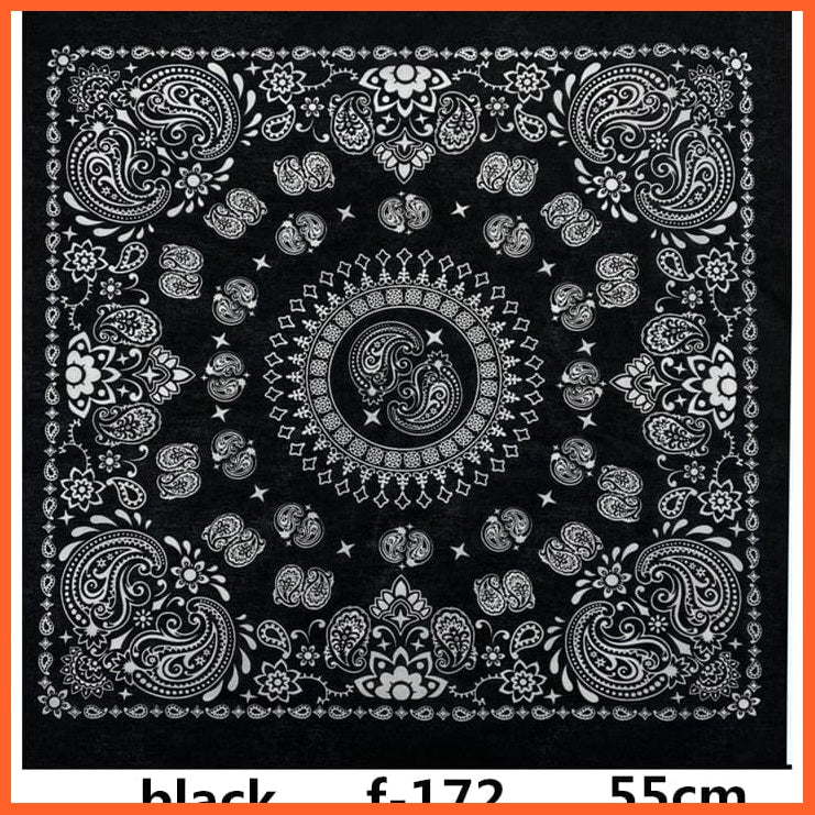 whatagift.com.au Handkerchief Unisex Cotton Hip Hop Bandana Headwear Scarf | Women Wrist Wrap Head Square Handkerchief